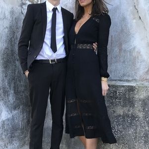 Reformation Imogen Dress in Black